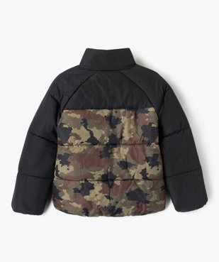 Blouson matelassé à motif camouflage garçon vue5 - GEMO 4G GARCON - GEMO
