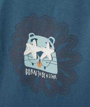Tee-shirt manches longues avec motif animal bébé garçon vue2 - GEMO 4G BEBE - GEMO