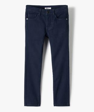 Pantalon garçon uni coupe Slim extensible  vue1 - GEMO 4G GARCON - GEMO
