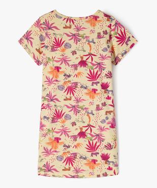 Chemise de nuit manches courtes à motif jungle fille vue4 - GEMO 4G FILLE - GEMO