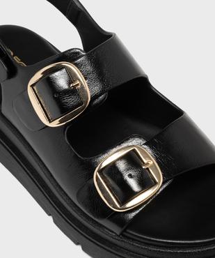 Sandales plateformes à 3 boucles femme - 5 Miles vue6 - 5 MILES - GEMO