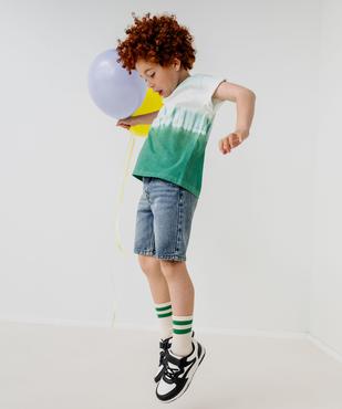 Short en jean coupe Skater avec taille ajustable garçon vue1 - GEMO (ENFANT) - GEMO