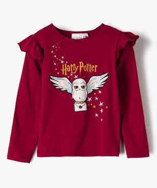 Tee-shirt fille avec motif chouette et sequins – Harry Potter vue1 - HARRY POTTER - GEMO