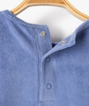 Pyjama bébé 2 pièces mix&match bimatière motif voitures vue2 - GEMO(BB COUCHE) - GEMO