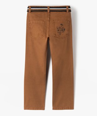 Pantalon garçon en toile coupe Slim – LuluCastagnette vue3 - LULUCASTAGNETTE - GEMO