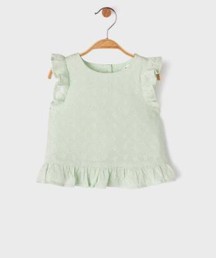 Blouse sans manches à motifs brodés bébé fille vue1 - GEMO(BEBE DEBT) - GEMO