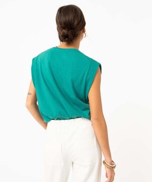 Tee-shirt femme avec larges emmanchures et motifs XXL - Camps United vue3 - CAMPS UNITED - GEMO