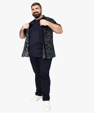 Pantalon homme en toile coupe Straight vue5 - GEMO (G TAILLE) - GEMO