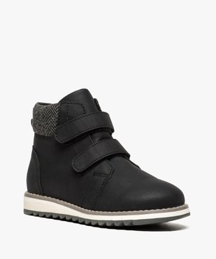 Boots garçon à scratch et col rembourré vue2 - GEMO (ENFANT) - GEMO