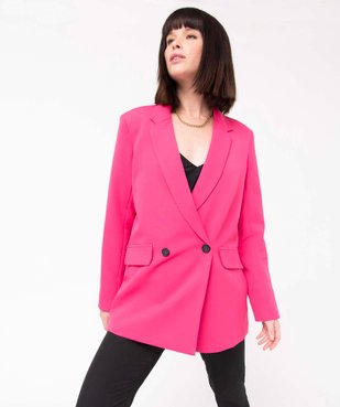 Veste blazer fermeture croisée femme vue2 - GEMO(FEMME PAP) - GEMO
