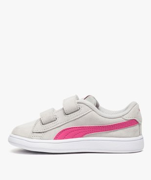 Basket bébé dessus cuir suédé à scratchs - Puma vue3 - PUMA - GEMO