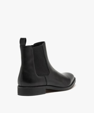 Chelsea boots dessus cuir homme - Tanéo vue4 - TANEO - GEMO
