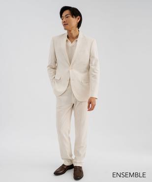 Costume beige en lin pour homme - GEMO