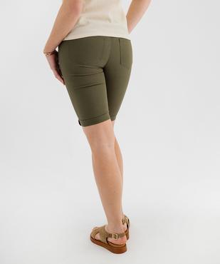 Bermuda slim en coton extensible femme vue13 - GEMO 4G FEMME - GEMO