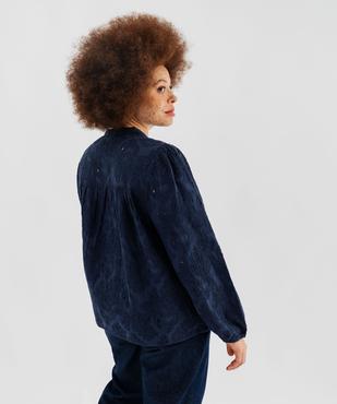 Blouse manches longues à broderies fleuries femme grande taille vue3 - GEMO (G TAILLE) - GEMO