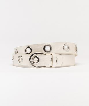 Ceinture à oeillets métalliques femme vue1 - GEMO (ACCESS) - GEMO