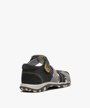 Sandales garçon à scratch à brides multiples en cuir vue4 - Nikesneakers (ENFANT) - Nikesneakers