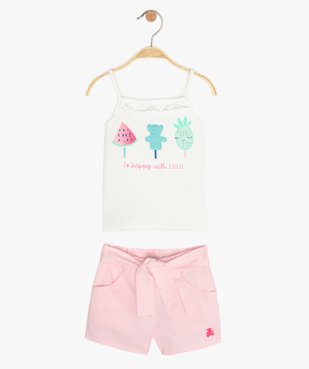 Ensemble bébé fille 2 pièces – LuluCastagnette vue1 - LULUCASTAGNETTE - GEMO