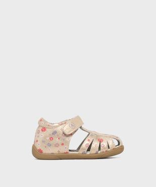 Chaussures ouvertes à bride scratch bébé fille - Alma vue1 - ALMA - GEMO