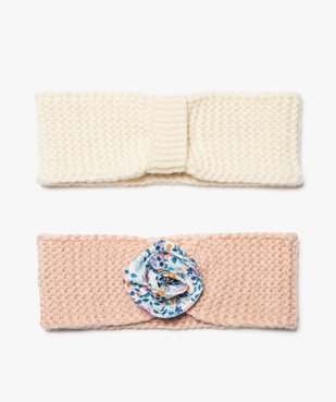 Bandeaux cheveux bébé fille en maille pailletée (lot de 2) vue1 - GEMO(BEBE DEBT) - GEMO