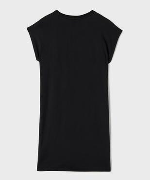 Robe tee-shirt en coton avec inscription et logo fille - Adidas vue3 - ADIDAS - GEMO