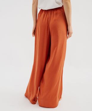 Pantalon de pyjama fluide en matière satinée femme vue3 - GEMO 4G FEMME - GEMO