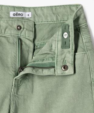 Short en jean large à revers au coloris unique fille vue2 - GEMO (ENFANT) - GEMO