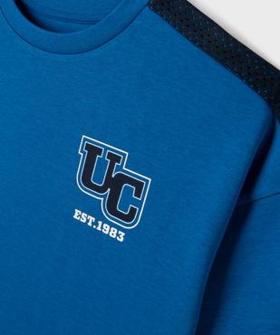 Tee-shirt manches courtes en maille épaisse garçon - Camps United vue3 - CAMPS - GEMO