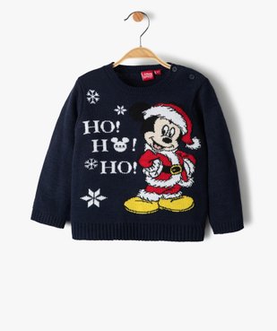 Pull de Noël bébé garçon avec motif Mickey - Disney vue1 - DISNEY DTR - GEMO