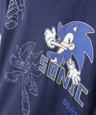Tee-shirt garçon à manches courtes et imprimé - Sonic vue2 - SONIC - GEMO