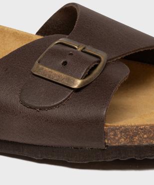 Mules ouvertes dessus cuir avec boucle métallique homme  Tanéo vue6 - TANEO GEMO FOR GOOD - GEMO