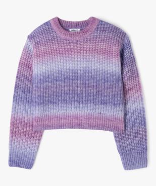 Pull en grosse maille coupe oversize fille vue2 - GEMO (JUNIOR) - GEMO