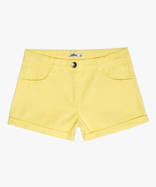 Short fille en coton extensible avec revers cousus vue1 - Nikesneakers (JUNIOR) - Nikesneakers