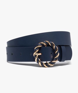 Ceinture femme avec boucle ronde torsadée décorative vue1 - GEMO (ACCESS) - GEMO