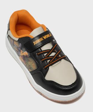 Baskets basses à lacets élastiques et scratch imprimées garçon - Jurassic World vue5 - JURASSIC WORLD - GEMO