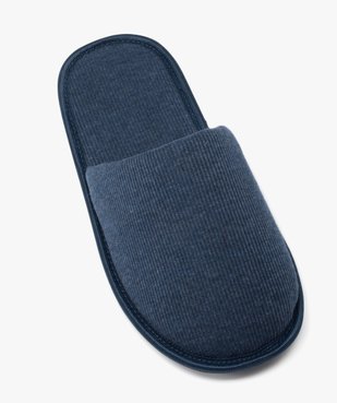 Chaussons homme forme mules en maille côtelée vue5 - GEMO(HOMWR HOM) - GEMO