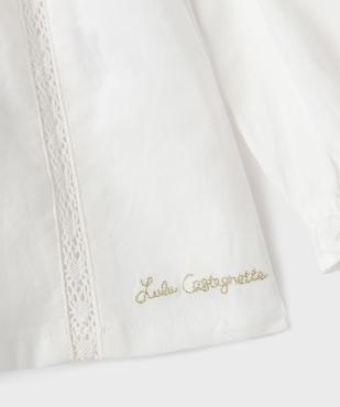 Chemise avec détails brodés bébé fille - LuluCastagnette vue3 - LULUCASTAGNETTE - GEMO