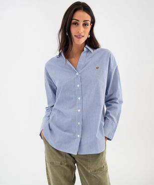 Chemise rayée en coton femme - LuluCastagnette vue5 - LULUCASTAGNETTE - GEMO