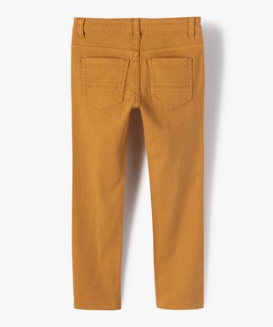 Pantalon garçon uni coupe Slim extensible vue3 - GEMO (ENFANT) - GEMO