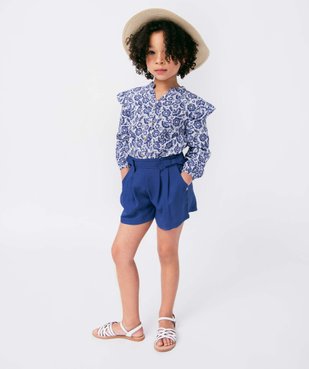 Short fille avec noeuds à la taille - LuluCastagnette vue5 - LULUCASTAGNETTE - GEMO