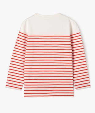 Tee-shirt manches longues à rayures garçon vue3 - GEMO (ENFANT) - GEMO