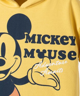 Tee-shirt bébé garçon à capuche avec motif Mickey - Disney vue3 - DISNEY DTR - GEMO