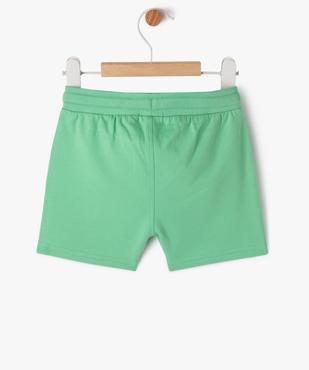 Short en maille avec ceinture bord-côte bébé garçon vue3 - GEMO(BEBE DEBT) - GEMO
