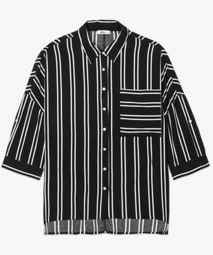 Chemise femme coupe ample à rayures et manches 3/4 vue4 - GEMO(FEMME PAP) - GEMO