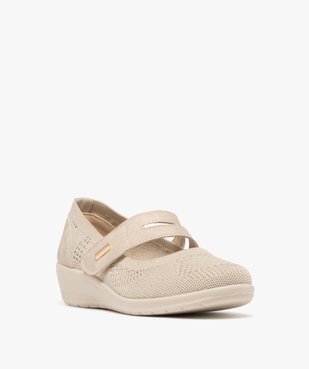 Ballerines confort en mesh fermeture scratch femme vue2 - G'FLEX GEMO FOR GOOD - GEMO