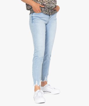 Jean femme resserré aux chevilles vue1 - GEMO(FEMME PAP) - GEMO