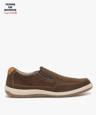 Chaussures bateau homme sans lacets – Terre de Marins vue1 - TERRE DE MARINS - GEMO
