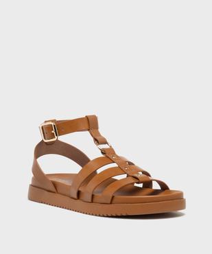 Sandales à brides avec détails métalliques femme - 5 Miles vue2 - 5 MILES - GEMO