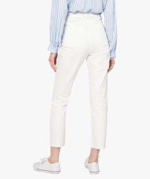 Jean femme coupe Regular taille haute longueur 7/8ème vue3 - GEMO(FEMME PAP) - GEMO