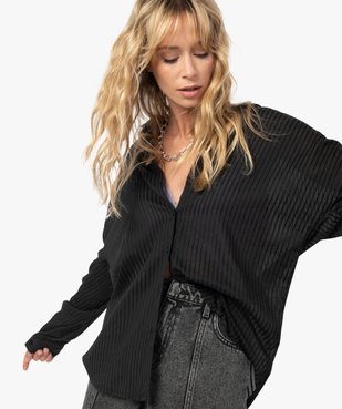 Chemise femme à rayures vue2 - GEMO(FEMME PAP) - GEMO
